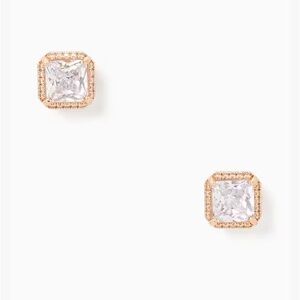 KATE SPADE• SAVE THE DATE ROSE GOLD STUDS